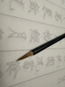 芬尚 黑檀純尾小楷毛筆純狼毫蠅頭小楷抄寫(xiě)臨摹字帖筆抄經(jīng)國畫(huà)書(shū)法入門(mén)瘦金體行書(shū)專(zhuān)用筆勾線(xiàn)描邊出鋒2cm 曬單實(shí)拍圖