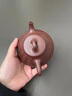 貝意品宜興純手工紫砂壺名家刻繪竹葉子冶石瓢壺功夫茶具泡茶壺 子治石瓢 200ml 曬單實(shí)拍圖