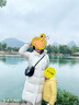 森馬（Semir）輕松羽絨|羽絨服女長(zhǎng)款三防2024冬寬松連帽外套簡(jiǎn)約109724113001 曬單實(shí)拍圖