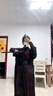 朝韻辭原創(chuàng)漢服【幽竹】武俠俠客刺繡黑紅酷颯古裝日常古風套裝 幽竹套裝上衣+下裙+外衣 護腕腰帶 XL 曬單實拍圖