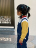 幼歌（YOUGE）【阿克蘇棉】嬰幼兒春季品小貓繡花標撞色柔軟親膚舒適毛衣 米白 90 cm 曬單實(shí)拍圖