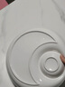 富彩陶瓷陶瓷餃子盤子家用大號分格盤帶醋碟鹵水拼盤吃水餃專用蘸料碟蝦盤 9英寸餃子盤2個 曬單實(shí)拍圖