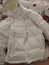 李寧防潑水短羽絨服女子春季新款時尚80%鴨絨運動羽絨服AYMU108 曬單實拍圖