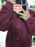 FSHE2025夏秋季薄款韓版飛行員夾克外套女休閑棒球服寬松情侶款上衣女 酒紅色[韓系休閑外套] M 適合95-110斤 曬單實(shí)拍圖