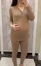 孕婦秋衣秋褲套裝秋冬季家居服大碼保暖內衣哺乳產(chǎn)后月子服睡衣女 咖色（套裝） L 曬單實(shí)拍圖