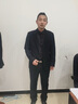 貓人襯衫男長袖商務職業(yè)正裝男士白襯衫工裝外套休閑襯衣男 黑色 3XL  曬單實拍圖