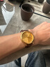 珍寶麗金表男黃金手表999足金進(jìn)口機芯真皮表帶男士腕表禮物 金重約2克 曬單實(shí)拍圖