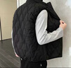 回力羊羔絨馬甲冬季保暖背心坎肩加絨男士防風(fēng)馬夾無(wú)袖棉襖黑色XL 曬單實(shí)拍圖