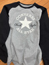 Converse匡威兒童t恤長袖男童內(nèi)搭打底衫女童上衣男童衣服純棉童裝長袖T恤 巖嶺灰 160 /80 【建議身高158-170cm】 曬單實(shí)拍圖
