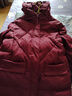 俞兆林媽媽裝紅色保暖加厚連帽棉衣中老年女裝中長(cháng)款棉服外套 Y244M1009 曬單實(shí)拍圖