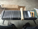 瑋賢加厚燒烤爐燒烤架滿焊家用戶外木碳烤爐子野餐烤肉架子燒烤工具 75*20滿焊烤爐套餐5+不銹鋼條網(wǎng) 花紋鋼板 曬單實拍圖