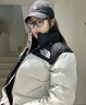 北面（The North Face）1996Nuptse高蓬鵝防水羽絨服女潮牌經(jīng)典ICON24秋季上新美碼|3XEO ROU/米白色 S 曬單實拍圖