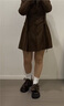CAMILA KSENIA樂福鞋女夏季2025新款蝴蝶結厚底增高小皮鞋英倫風復古瑪麗珍鞋子 亮棕色 36 曬單實拍圖