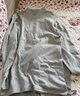 AB內衣秋冬男保暖單件上衣秋冬純棉半高領(lǐng)打底衫 深麻灰 L 曬單實(shí)拍圖