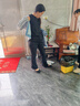 卡賓男裝牛仔夾克春新款滿印虎紋潮流寬松外套街頭W 淺灰色16 2XL /185/54 曬單實拍圖