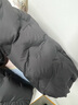 美力城短款羽絨服女裝新款鵝絨加厚時(shí)尚漸變短外套暖天鵝 黑色 S 曬單實(shí)拍圖
