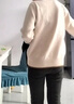 恒源祥半高領(lǐng)羊毛衫女2025新款秋冬季加厚女士毛衣時尚寬松羊毛打底衫 米色(28126款) M 100-110 斤 曬單實拍圖