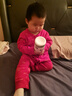 babylove嬰兒連體衣春秋純棉中國紅衣服滿月寶寶拜年衣服哈衣爬服福順平安 福順平安中國紅 80cm 曬單實(shí)拍圖