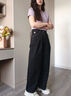 Teenie Weenie小熊女裝牛仔褲2025秋新款簡(jiǎn)約松弛垂感休閑闊腿長(zhǎng)褲 黑色 M 曬單實(shí)拍圖