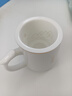 泥印 禪意玉瓷茶杯陶瓷馬克杯帶蓋過(guò)濾茶水分離杯德化白瓷辦公室喝水 S61-002L上善若水杯簡(jiǎn)裝 曬單實(shí)拍圖