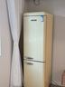 SCHNEIDER251升雙門(mén)復(fù)古冰箱客廳廚房冰箱大容量超薄節(jié)能嵌入式雙溫家用冷凍冷藏保鮮Feeling's系列 法洛斯黃 251L雙門(mén)復(fù)古冰箱 曬單實(shí)拍圖