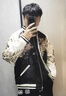 三省六部·龍虎2.0改良款液態(tài)光感重工刺繡橫須賀雙面棒球夾克國潮新中式 黑色拼香檳色 L 150斤內(nèi) 曬單實拍圖