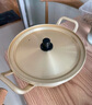 普諾爾 韓式泡面鍋小煮鍋韓式拉面鍋家用網(wǎng)紅方便面煮面鍋湯鍋黃鋁鍋 18cm泡面鍋帶蓋 曬單實拍圖