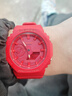 卡西歐（CASIO）手表男G-SHOCK八角形農(nóng)家橡樹(shù)多功能防水運(yùn)動(dòng)夜光男表 送男友禮物 龍年大運(yùn)紅GA-2100-4A 曬單實(shí)拍圖
