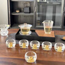 典躍耐熱玻璃茶具套裝高檔禮盒裝送禮家用功夫泡茶壺辦公室會(huì )客喝茶杯 霧語(yǔ)金山蓋碗茶組(禮盒裝) 1個(gè) 曬單實(shí)拍圖