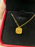 周大福 方糖足金黃金項(xiàng)鏈(工費(fèi)560)40cm 約5.6g F233240七夕禮物 曬單實(shí)拍圖