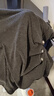 皮爾卡丹（pierre cardin）長袖t恤女款春秋季新款氣質(zhì)V領(lǐng)針織衫不規(guī)則上衣女士打底衫 灰色 L 曬單實拍圖
