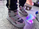 李寧童鞋兒童運動(dòng)鞋男女小童加絨保暖減震回彈高幫休閑鞋棉鞋YKNT150 【加絨】標準白/鴉灰紫/盈粉色-4 27 曬單實(shí)拍圖