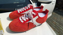 TOOMANYSHOES 霓虹街道小白鞋運動(dòng)跑鞋紅色德訓鞋復古休閑鞋女鞋 紅色【拍大一碼】 39 曬單實(shí)拍圖