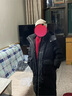 玖慕（JIUMU）純羊毛女士圍巾帽子手套三件套秋冬季保暖禮盒生日新年禮物送女生 曬單實(shí)拍圖