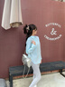 Teenie Weenie小熊長袖襯衫女2025春季新款時尚多巴胺牛津紡刺繡襯衣上衣女 水藍(lán)色 S (160) 曬單實(shí)拍圖