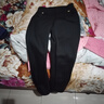 啄木鳥(niǎo)秋冬媽媽褲子加絨加厚外穿高腰直筒褲中老年寬松保暖女褲春秋休閑 A加厚【黑色】 加絨 XL建議80-100斤 曬單實(shí)拍圖