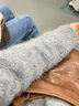 茵曼（INMAN）2025秋冬女裝新款法式手工拉毛時(shí)尚釘珠羊毛衫圓領(lǐng)寬松百搭毛衣 灰色 S 曬單實(shí)拍圖