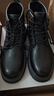 森達馬丁靴男商場(chǎng)同款機車(chē)風(fēng)休閑短靴1LF02DD3 黑色絨里 40 曬單實(shí)拍圖