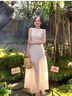 瑪嬌媚（Majiaomei）無袖連衣裙女2025年夏季新款設(shè)計(jì)感氣質(zhì)輕奢法式收腰顯瘦裙子女 連衣裙 M 曬單實(shí)拍圖