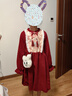 THINKPIRE女童連衣裙春秋童裝2025紅色衣服女孩新中式裙子長(cháng)袖公主裙國風(fēng) 紅色（含跨包） 140 碼建議身高130CM 曬單實(shí)拍圖