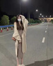 艾柔丹春秋季節(jié)新款法式桔梗連衣裙女裝氣質(zhì)溫柔風(fēng)感兩件套裝裙子 套裝 S 曬單實(shí)拍圖