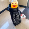 戴維貝拉（DAVE＆BELLA）小童長款羽絨服三防兒童白鴨絨外套女童冬裝上衣新款男寶寶外衣 黑色【現貨】 120cm 【充絨量153g】 曬單實拍圖