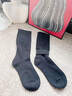 皮爾卡丹襪子男士秋冬季100%純棉抗菌防臭長(cháng)筒加絨加厚長(cháng)襪過(guò)膝小腿襪 曬單實(shí)拍圖