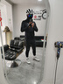 李寧（LI-NING）騎行服長(zhǎng)袖男春秋季新款上衣透氣速干長(zhǎng)褲套裝公路車山地車自行車 曬單實(shí)拍圖