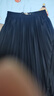 她池高腰百褶裙女2025秋裝新款學(xué)院風(fēng)通勤氣質(zhì)松緊腰中長(cháng)半身裙 曬單實(shí)拍圖