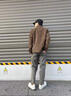 NEWMDER國際品牌奢侈品男裝夾克男2025新款外套男潮流寬松外套男 高檔咖色(現貨速達) XL 曬單實(shí)拍圖