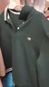 ELLE ACTIVE 簡(jiǎn)約撞色翻領(lǐng)衛衣女裝春季時(shí)尚輕復古學(xué)院風(fēng)POLO領(lǐng)長(cháng)袖衛衣女 綠色 XL 曬單實(shí)拍圖