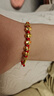 中國黃金CHINA GOLD五福蛇本命年黃金手鏈女足金手繩七夕情人節(jié)禮物送女友老婆生日 京速達-足金五福小金蛇手繩 曬單實拍圖