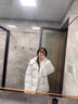 衣圖雅棉服女冬季學(xué)生裝2022年新款寬松韓版ins連帽面包服加厚棉衣女時尚百搭連帽棉襖外套女 白色 均碼 曬單實拍圖