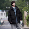 真維斯（Jeanswest）王一博代言棉服男冬季新款本命年紅色棉衣男士羽面包絨服 黑色 2XL (建議160-180斤) 曬單實拍圖
